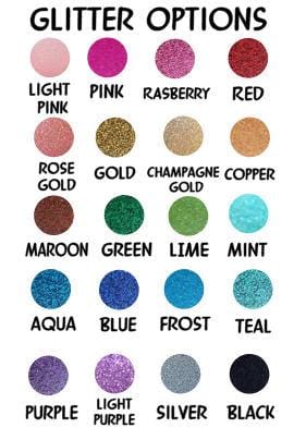 glitter option color chart