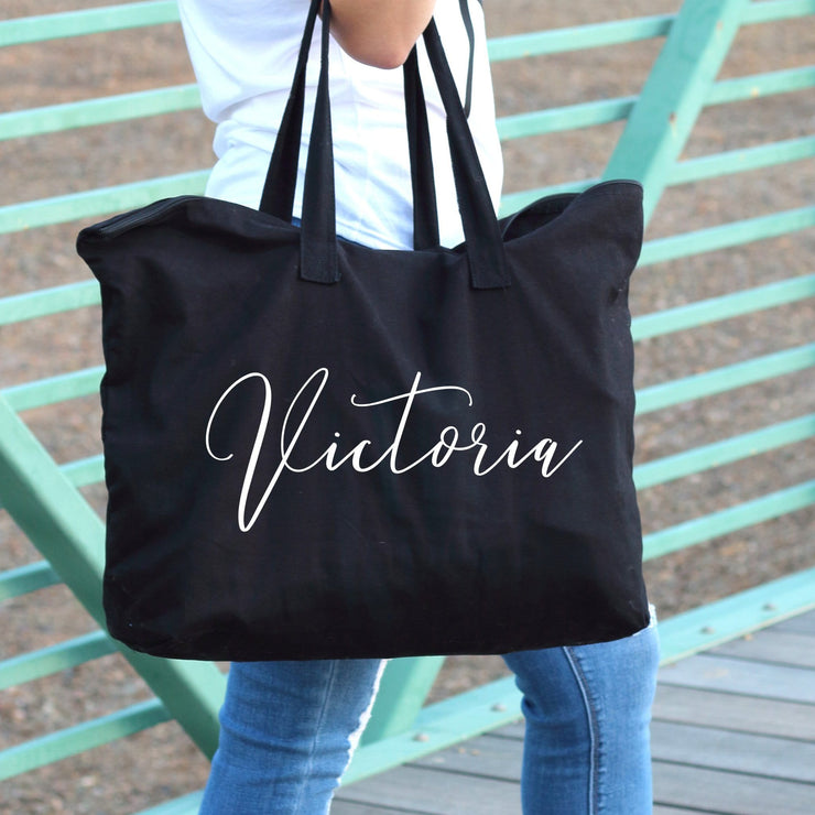 Personalized tote bag for her - Bridesmaid tote bag - Large tote bags for women