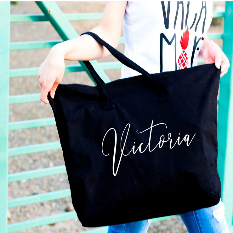 Personalized tote bag for her - Bridesmaid tote bag - Large tote bags for women