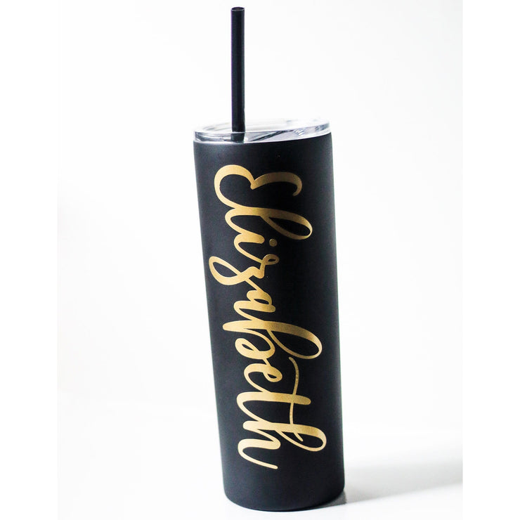 Personalized tumbler cup with name including straw and lid  | Tumblers